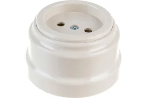 Розетка 1-м "Ретро" без земл. 16А ОУ РА16-0201 бежевый (Bylectrica) *1