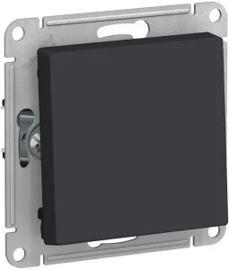Механизм выключателя 1-кл. СП AtlasDesign 10А IP20 (сх. 1) 10AX карбон SchE ATN001011
