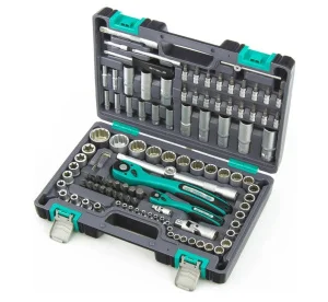 Набор инструментов 109 предм. 1/2", 1/4", CrV, 12-гранные головки, пласт.кейс Stels 14122 *1