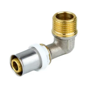 Угольник пресс лат Дн26х 3/4"х90гр НР STI