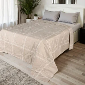 Покрывало LoveLife 2 сп "Бежевая клетка" 180*210±5см, микрофайбер, 100% п/э 10200689 *1