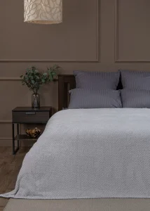 Плед Texrepublic фланель жаккард 150х200см TF FNJ GY7 1520 r-ромбики 13-4108