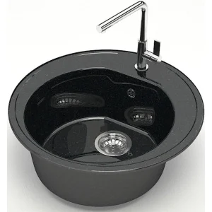 Мойка глянцевая Черая Z3Q4 Черный Granit BERGG Д-510мм, Ш-510мм, Г- 191мм