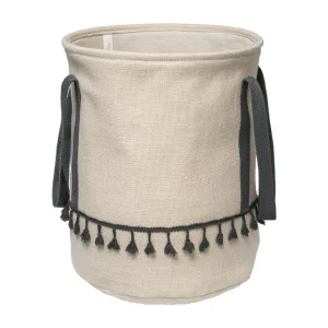 Корзина бельевая с ручками "Кантри", Д350 Ш350 В420, пепельный LIS-89