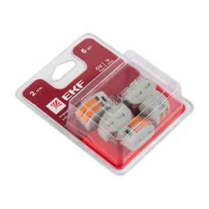 Клемма строительно-монтажная СМК 222-412 (упак 5 шт) plc-smk-412b EKF