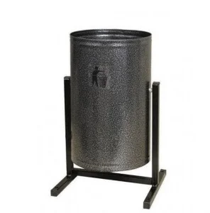 Урна для мусора круглая Уралочка (антик серебро) 21л П6955 *1