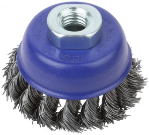 Щетка для УШМ М14 0,5х65мм крученая витая проволока, чашка, блистер Cutop Profi 82-897 *1