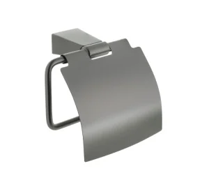 Держатель д/туалетной бумаги с крышкой Trend Graphite FX-98010 (Fixsen) *1