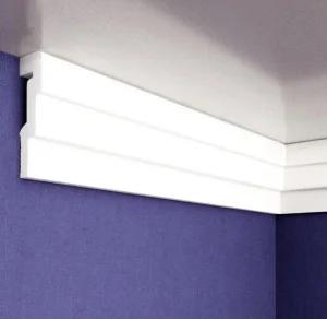 Молдинг настенно-потолочный экструд. Solid С21/60 белый (2м/ 60мм)