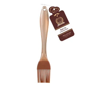 Кисточка кулинарная силиконовая, 17,5*3 см, цвет в ассортименте