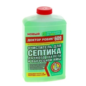 Биосостав для очистки септика и дачного туалета 609 Доктор Робик 798 мл жидкость П9459 *1