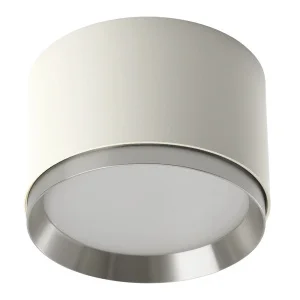 Светильник потолочный Feron Barrel DUET HL459 12W, 230V,GX53, белый + хром IP20