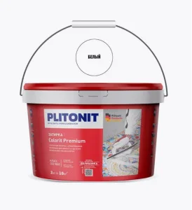 Затирка для швов PLITONIT Colorit Premium 0,5-13мм биоцидная белая 2кг