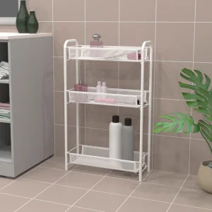 Этажерка "Ладья 1" 3 полки белый