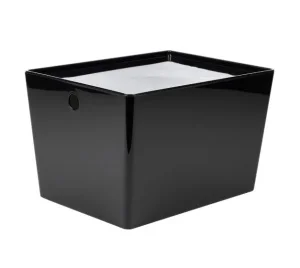 Контейнер VERSA XL, 16л с крышкой, прозрачный черный