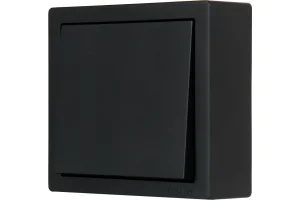 Выключатель 1-кл LETO черный бархат Lezard 752-4200-100