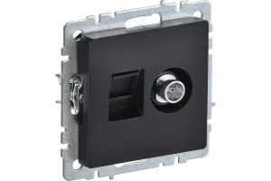 Розетка компьютерная + TV 2-м 