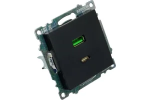 Розетка USB + type C 2-м 