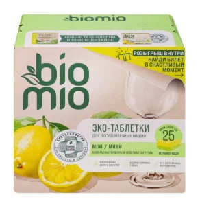 Таблетки Biomio д/ПММ mini Бергамот и Юдзу 25 шт. (10 г.)