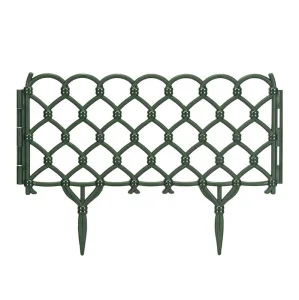 Ограждение садовое пласт Фаберже 280х28см темно-зеленое О1653 *1