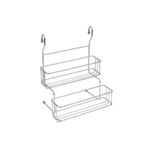 Полка двухъярусная малая для банок, хром MX-068