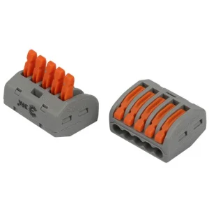 Клемма монтажная 5-проводная упак 2шт NO-225-423 Эра Б0067931 *1