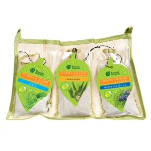 Набор Запарок для бани в сумочке 3шт (Мята, Эвкалипт,Можжевельник), "Банные штучки" 32161 *1/10