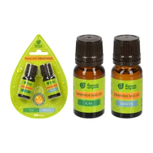 Набор эфирных масел "ель и пихта" 2 масла по 10 мл в блистере в форме капли "Банные штучки" 32287 *1