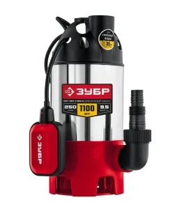 Насос дренажный Зубр НПГ-М3-1100-С для грязной воды 250 л/мин 1100 Вт *1