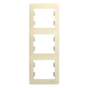 Рамка 3-м Glossa бежевая GSL000207 Systeme Electric