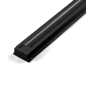 Шинопровод для трековых светильников, черный, 1м,  в наборе токоввод, заглушка, крепление, CAB1003