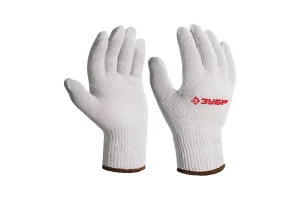 Перчатки L-XL, х/б без покрытия, 10 класс Зубр Оптима 11445-XL *1