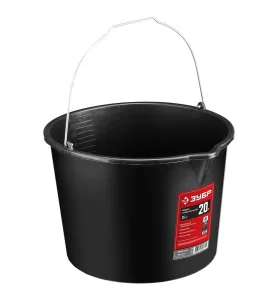 Ведро строительное 20л пластиковое высокопрочное с носиком Зубр Профессионал 06093-20_z03 *1