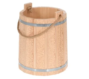 Ведро 9 л, с орнаментом "Цветы", липа "Банные штучки" 33427 *1