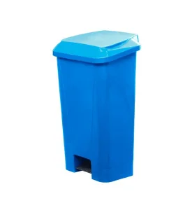 Контейнер для мусора 60л полимерный в комплекте, с педалью, с пакетодерж цв. голубой МКТ 60 голубой ПП *1