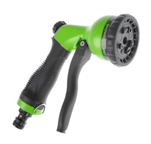 Душ-пистолет 8-ми функц с фиксатором под коннектор 'Урожайная сотка Эксперт' прорезиненный с метал корпусом YM7207 *1