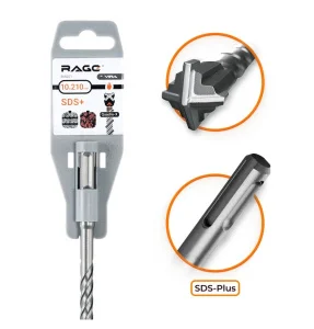 Бур по бетону 10х210мм SDS-plus Quadro-X RAGE by VIRA 566021 *1