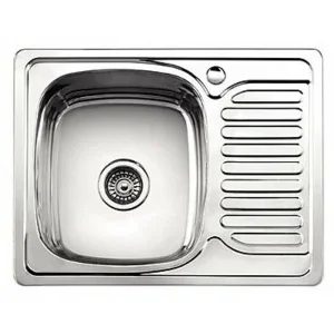 Мойка для кухни врезная LEDEME L96350 630x500х180х0,8 мм из нержавеющей стали, с сифоном (5/10)