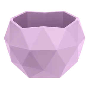 Кашпо д/цветов пласт. "Топаз" 0,45л лаванда КШ-9119 (La Decoro) *1