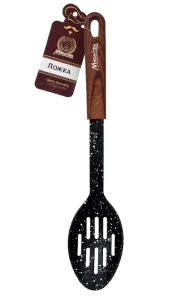 Ложка с отверстиями нейлоновая, резиновая ручка, 30,5 см MARMITON *1/12