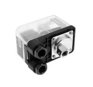 Реле давления для насоса 1/4" (1.4-2.8 bar) TIM PS-06B прозрачный корпус и наличие шкалы, с накидной гайкой (мин.1/50)
