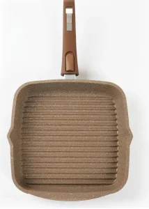 Сковорода-гриль Мечта 26х26см Гранит brown квадратная со съемной ручкой 066806 *1