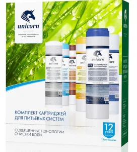 Комплект картриджей PS-1005, FCA, FCBL стандартная очистка K-CA (Unicorn) *1/10