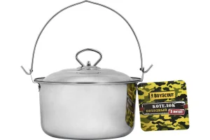 Котелок походный с крышкой, нерж.сталь, 3 л BOYSCOUT 61161 *1 /4