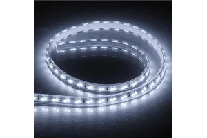Лента светодиодная,120SMD(5730)/м 11Вт/м 220V IP65 50м, 6500K LS705 с 1 сетевым шнуром, 2 заглушками