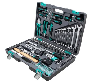 Набор инструментов 98 предм. 1/2", 1/4", CrV, пласт. кейс Stels 14111 *1