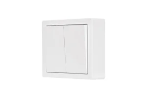 Выключатель 2-кл LETO белый Lezard 752-0200-101