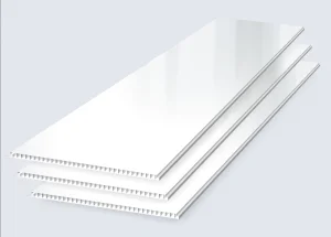 Панель ПВХ глянец 3000х250х9мм лакированная белая (Кронапласт) *10