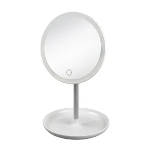 Светильник настольный TLD-590 White/LED/80Lm/6000K/Dimmer зеркало, 4W. Встроенный аккум. 3.7V/600mAh. Сенсорный вык. Диммер. Белый. ТМ Uniel