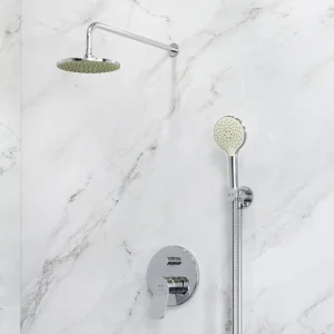 Душевой набор с верх. тропическим душем 1 реж. и руч. душем 3 реж. скрытого монтажа Am.Pm X-Joy FB85A1RH20